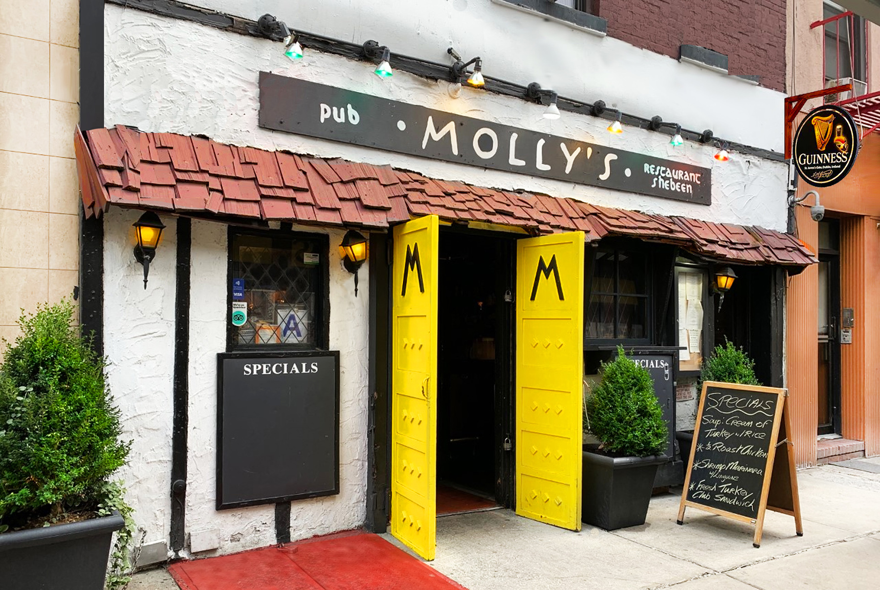 the outside look of molly's bar